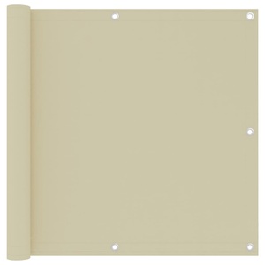 vidaXL, vidaXL Balkon-Sichtschutz Creme 90x500 cm Oxford-Gewebe
