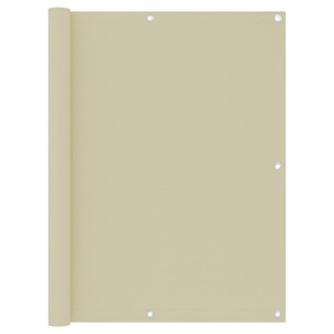vidaXL, vidaXL Balkon-Sichtschutz Creme 120x500 cm Oxford-Gewebe