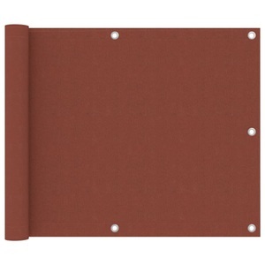 vidaXL, vidaXL Balkon-Sichtschutz Terracotta-Rot 75x300 cm Oxford-Gewebe, vidaXL Balkon-Sichtschutz Terrakotta-Rot 75x300 cm Oxford-Gewebe