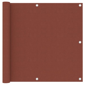 vidaXL, vidaXL Balkon-Sichtschutz Terracotta-Rot 90x300 cm Oxford-Gewebe
