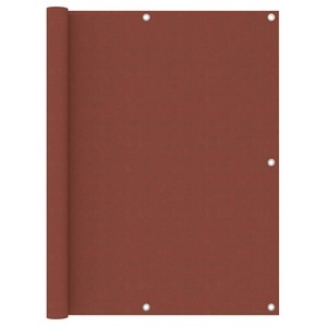 vidaXL, vidaXL Balkon-Sichtschutz Terracotta-Rot 120x400 cm Oxford-Gewebe