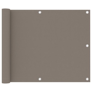 vidaXL, vidaXL Balkon-Sichtschutz Taupe 75x300 cm Oxford-Gewebe