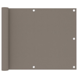 vidaXL, vidaXL Balkon-Sichtschutz Taupe 75x500 cm Oxford-Gewebe, 