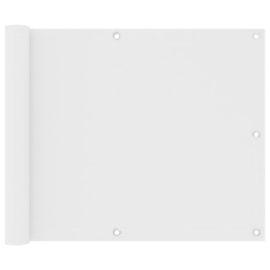 vidaXL, vidaXL Balkon-Sichtschutz Weiß 75x300 cm Oxford-Gewebe, vidaXL Balkon-Sichtschutz Weiß 75x300 cm Oxford-Gewebe