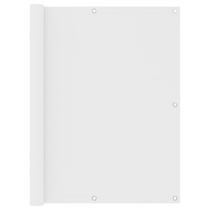 vidaXL, vidaXL Balkon-Sichtschutz Weiß 120x600 cm Oxford-Gewebe, vidaXL Balkon-Sichtschutz Weiß 120x600 cm Oxford-Gewebe