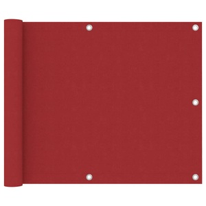 vidaXL, vidaXL Balkon-Sichtschutz Rot 75x400 cm Oxford-Gewebe, vidaXL Balkon-Sichtschutz Rot 75x400 cm Oxford-Gewebe