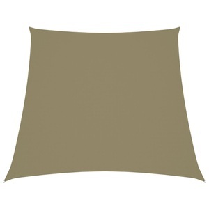 vidaXL, vidaXL Sonnensegel Oxford-Gewebe Trapezförmig 4/5x3 m Beige