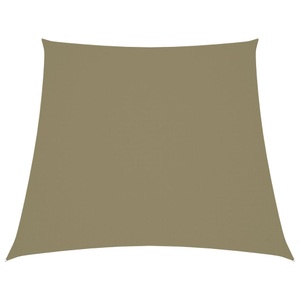 vidaXL, vidaXL Sonnensegel Oxford-Gewebe Trapezförmig 4/5x3 m Beige