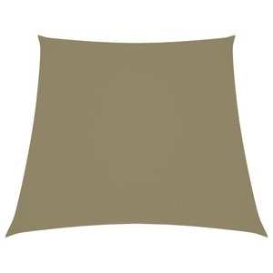 vidaXL, vidaXL Sonnensegel Oxford-Gewebe Trapezförmig 4/5x4 m Beige