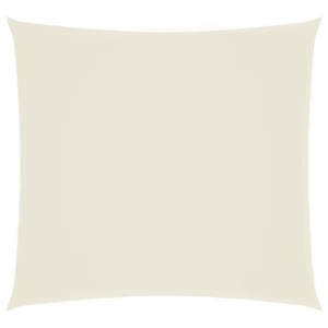 vidaXL, vidaXL Sonnensegel Oxford-Gewebe Quadratisch 6x6 m Cremeweiß