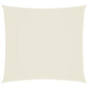vidaXL, vidaXL Sonnensegel Oxford-Gewebe Quadratisch 7x7 m Cremeweiß