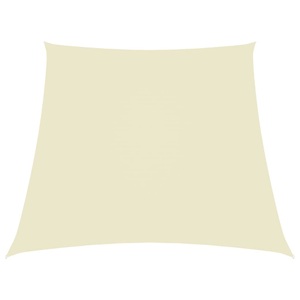vidaXL, vidaXL Sonnensegel Oxford-Gewebe Trapezförmig 4/5x3 m Creme, vidaXL Sonnensegel Oxford-Gewebe Trapezförmig 3/5x4 m Cremeweiß