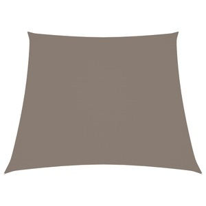 vidaXL, vidaXL Sonnensegel Oxford-Gewebe Trapezförmig 4/5x3 m Taupe, 
