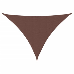 vidaXL, vidaXL Sonnensegel Oxford-Gewebe Dreieckig 5x7x7 m Braun, 