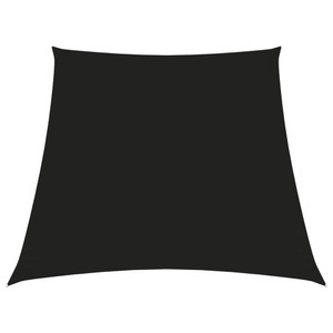 vidaXL, vidaXL Sonnensegel Oxford-Gewebe Trapezförmig 3/4x3 m Schwarz, vidaXL Sonnensegel Oxford-Gewebe Trapezform 3/4x3 m Schwarz