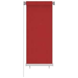 vidaXL, vidaXL Außenrollo 60x140 cm Rot HDPE, vidaXL Außenrollo 60x140 cm Rot HDPE