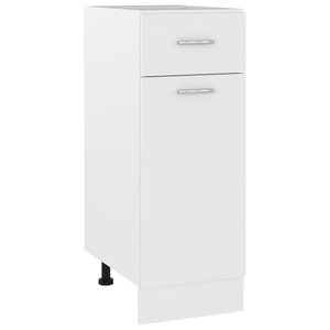 vidaXL, vidaXL Schubunterschrank Weiß 30x46x81,5 cm Spanplatte, vidaXL Schubunterschrank Weiß 30x46x81,5 cm Holzwerkstoff