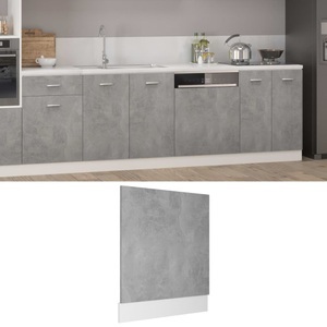 vidaXL, vidaXL Geschirrspülerblende Betongrau 59,5x3x67 cm Spanplatte, vidaXL Geschirrspülerblende Betongrau 59,5x3x67 cm Holzwerkstoff