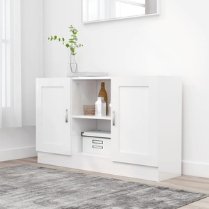vidaXL, vidaXL Sideboard Weiß 120x30,5x70 cm Spanplatte