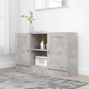 vidaXL, vidaXL Sideboard Betongrau 120x30,5x70 cm Spanplatte