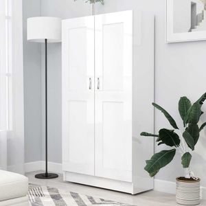 vidaXL, vidaXL Bücherregal Hochglanz-Weiß 82,5x30,5x150 cm Spanplatte