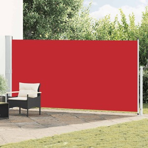 vidaXL Ausziehbare Seitenmarkise 180x500 cm Rot