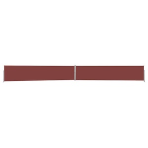 vidaXL, vidaXL Ausziehbare Seitenmarkise 140x1200 cm Braun, vidaXL Ausziehbare Seitenmarkise 140x1200 cm Braun