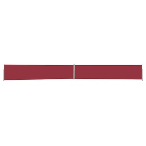 vidaXL, vidaXL Ausziehbare Seitenmarkise 140x1200 cm Rot, vidaXL Ausziehbare Seitenmarkise 140x1200 cm Rot