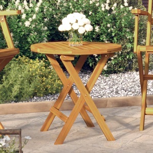vidaXL, vidaXL Bistrotisch Ø46x47 cm Massivholz Akazie