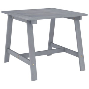 vidaXL, vidaXL Garten-Esstisch Grau 88x88x74 cm Akazie Massivholz