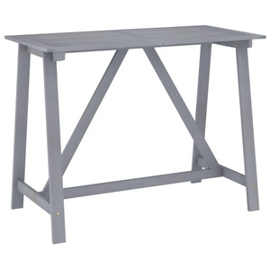 vidaXL, vidaXL Garten-Stehtisch Grau 140x70x104 cm Akazie Massivholz, 