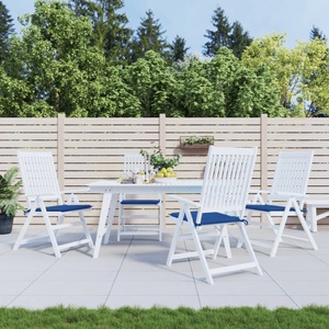 vidaXL, vidaXL Gartenstuhl-Sitzkissen 4 Stk. Königsblau 50x50x4 cm Stoff, vidaXL Gartenstuhl-Kissen 4 Stk. Königsblau 50x50x3 cm Oxford-Gewebe