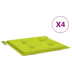 vidaXL, vidaXL Gartenstuhl-Sitzkissen 4 Stk. Hellgrün 50x50x4 cm Stoff, vidaXL Gartenstuhl-Kissen 4 Stk. Hellgrün 50x50x3 cm Oxford-Gewebe