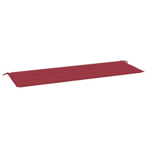 vidaXL Gartenbank-Auflage Weinrot 150x50x4 cm Stoff