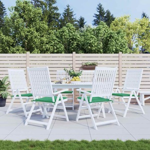 vidaXL, vidaXL Gartenstuhl-Sitzkissen 6 Stk. Grün 40x40x4 cm Stoff, vidaXL Gartenstuhl-Kissen 6 Stk. Grün 40x40x3 cm Oxford-Gewebe