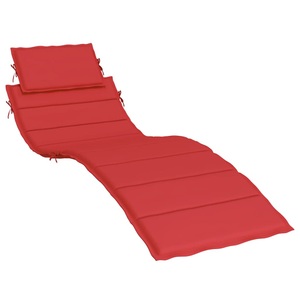 vidaXL, vidaXL Sonnenliegen-Auflage Rot 186x58x4 cm, vidaXL Sonnenliegen-Auflage Rot 186x58x3 cm Oxford-Gewebe