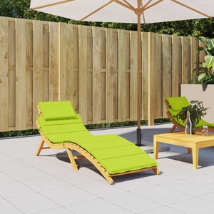 vidaXL, vidaXL Sonnenliegen-Auflage Hellgrün 186x58x4 cm, vidaXL Sonnenliegen-Auflage Hellgrün 186x58x3 cm Oxford-Gewebe