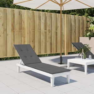 vidaXL, vidaXL Liegestuhl-Auflage Anthrazit (75+105)x50x4 cm, vidaXL Liegestuhl-Auflage Anthrazit (75+105)x50x3 cm