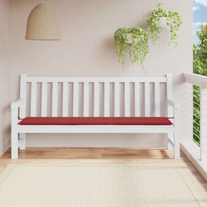vidaXL, vidaXL Gartenbank-Auflage Weinrot 200x50x4 cm Stoff, vidaXL Gartenbank-Auflage Weinrot 200x50x3 cm Oxford-Gewebe