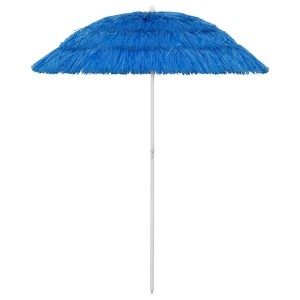 vidaXL, vidaXL Strandschirm Blau 180 cm