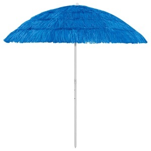 vidaXL, vidaXL Strandschirm Blau 240 cm, vidaXL Sonnenschirm Hawaii Blau 240 cm
