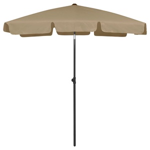vidaXL, vidaXL Strandschirm Taupe 180x120 cm