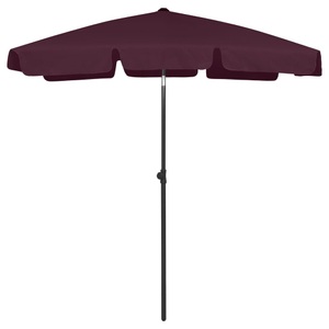 vidaXL, vidaXL Strandschirm Bordeauxrot 180x120 cm