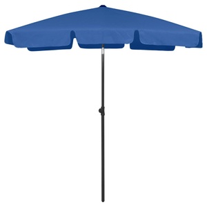 vidaXL, vidaXL Strandschirm Azurblau 180x120 cm, vidaXL Strandschirm Azurblau 180x120 cm