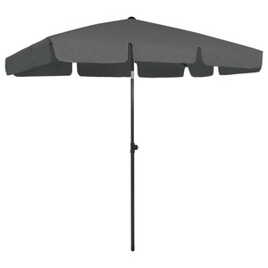 vidaXL, vidaXL Strandschirm Anthrazit 200x125 cm, vidaXL Strandschirm Anthrazit 200x125 cm