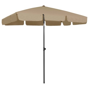 vidaXL, vidaXL Strandschirm Taupe 200x125 cm, vidaXL Strandschirm Taupe 200x125 cm