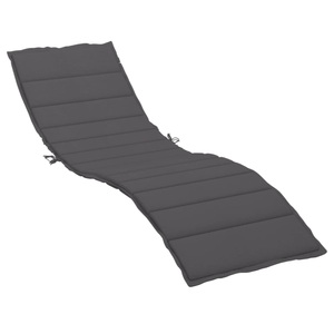 vidaXL, vidaXL Sonnenliegen-Auflage Anthrazit 200x50x4 cm Stoff, vidaXL Sonnenliegen-Auflage Anthrazit 200x50x3 cm Oxford-Gewebe
