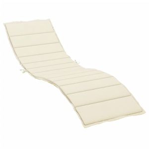 vidaXL, vidaXL Sonnenliegen-Auflage Creme 200x50x4 cm Stoff, vidaXL Sonnenliegen-Auflage Creme 200x50x3 cm Oxford-Gewebe