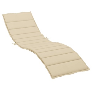 vidaXL, vidaXL Sonnenliegen-Auflage Beige 200x50x4 cm Stoff, vidaXL Sonnenliegen-Auflage Beige 200x50x3 cm Oxford-Gewebe