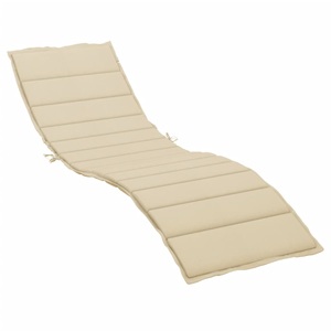 vidaXL, vidaXL Sonnenliegen-Auflage Beige 200x60x4 cm Stoff, vidaXL Sonnenliegen-Auflage Beige 200x60x3 cm Oxford-Gewebe